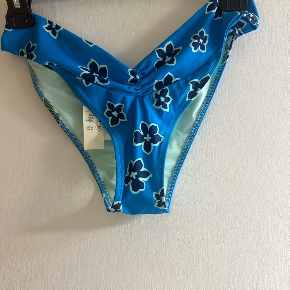 Aerie Blue Floral Swim Bottom